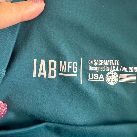 IAB MFG Leggings I am Becoming Activewear Teal Blue - Picture 14 of 16